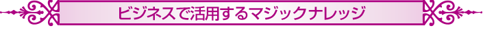 ビジネスで活用するマジックナレッジ